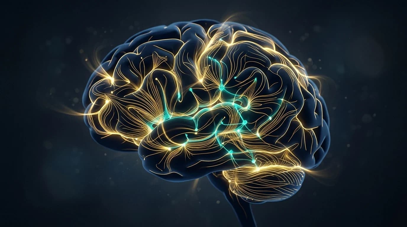 مسارات متكررة في منظر تجريدي ترمز إلى تشكل الأنماط الذهنية